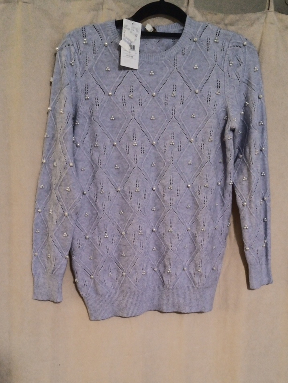 Pearl-Detail Sweater Laura Petites